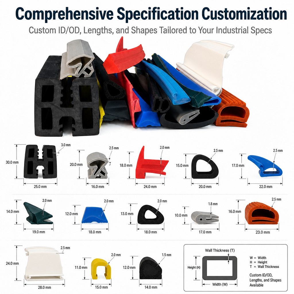 Custom Rubber Sealing Strip Solutions - Profiles, Sizes and OEM/ODM Service image 4