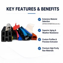 Custom Rubber Sealing Strip Solutions - Profiles, Sizes and OEM/ODM Service