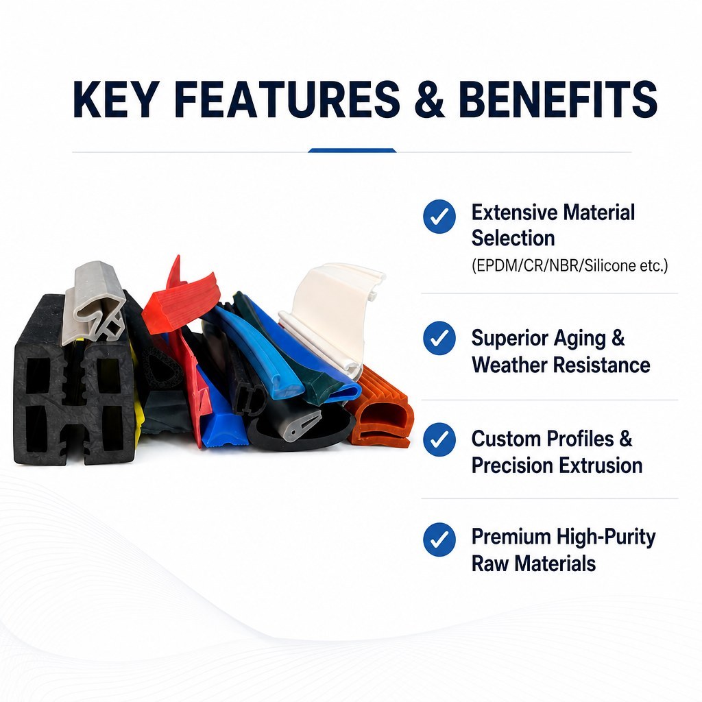 Custom Rubber Sealing Strip Solutions - Profiles, Sizes and OEM/ODM Service image 2