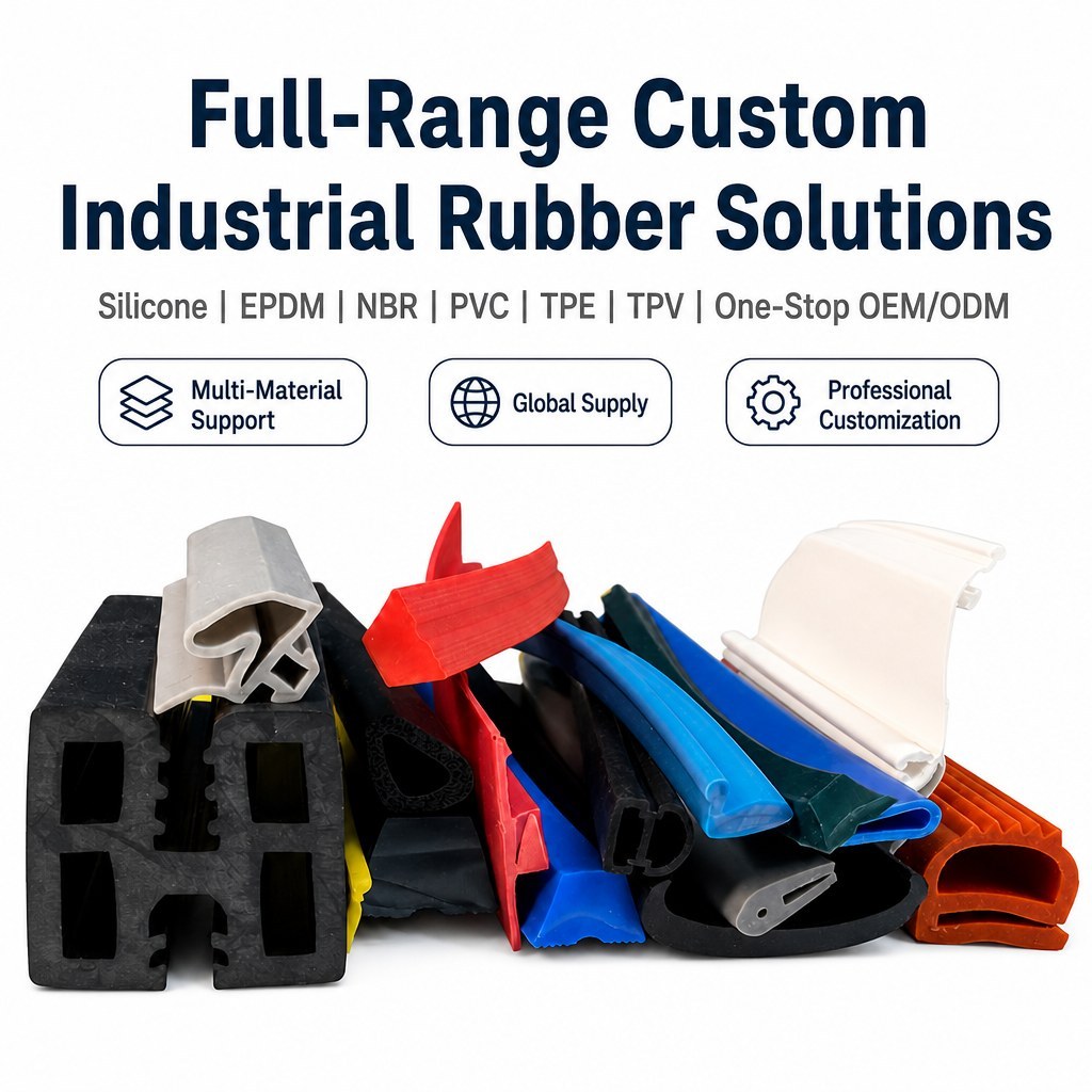 Custom Rubber Sealing Strip Solutions - Profiles, Sizes and OEM/ODM Service image 1
