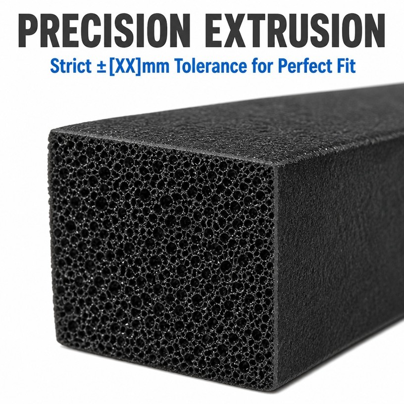 White EPDM Foam Rubber Sealing Strip product image 2