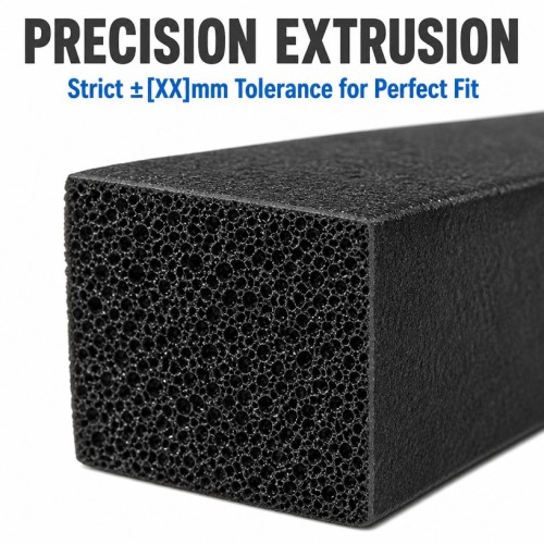 White EPDM Foam Rubber Sealing Strip - Custom Hollow Profile OEM/ODM