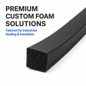 White EPDM Foam Rubber Sealing Strip - Custom Hollow Profile OEM/ODM