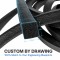 White EPDM Foam Rubber Sealing Strip - Custom Hollow Profile OEM/ODM
