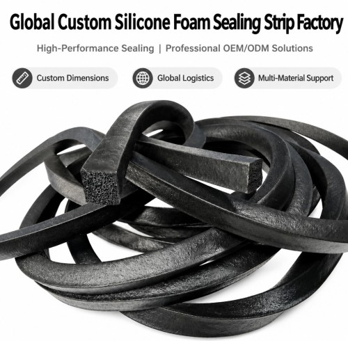 Custom EPDM Sponge Rubber Extrusion Profile - Weatherproof Foam Seal OEM/ODM