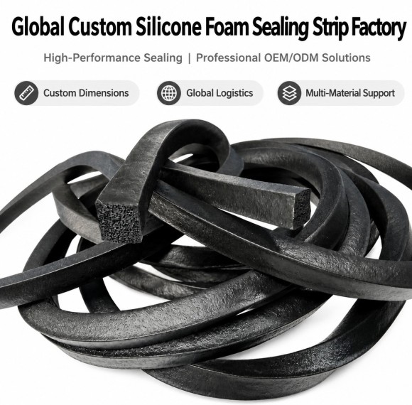 Custom EPDM Sponge Rubber Extrusion Profile - Weatherproof Foam Seal OEM/ODM