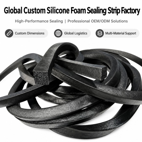 Custom EPDM Sponge Rubber Extrusion Profile - Weatherproof Foam Seal OEM/ODM