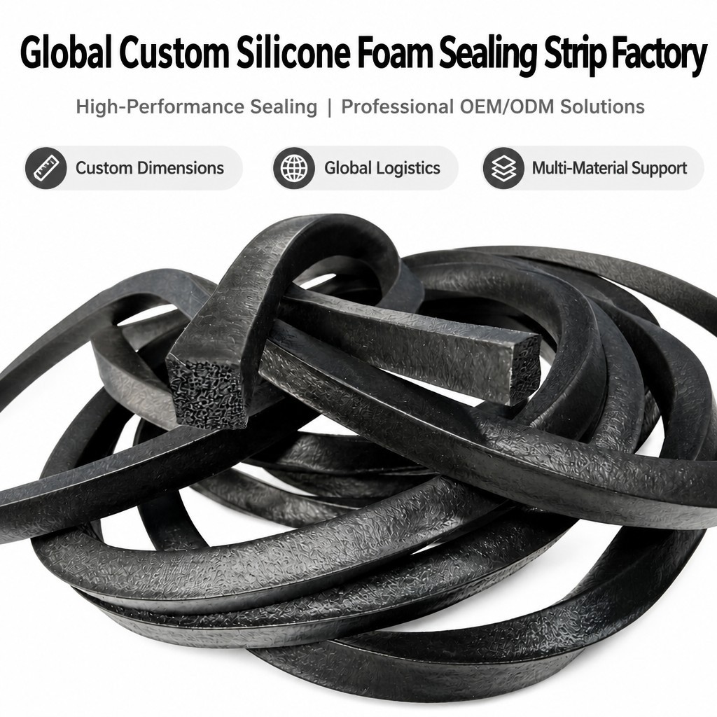 Custom EPDM Sponge Rubber Extrusion Profile product image 1