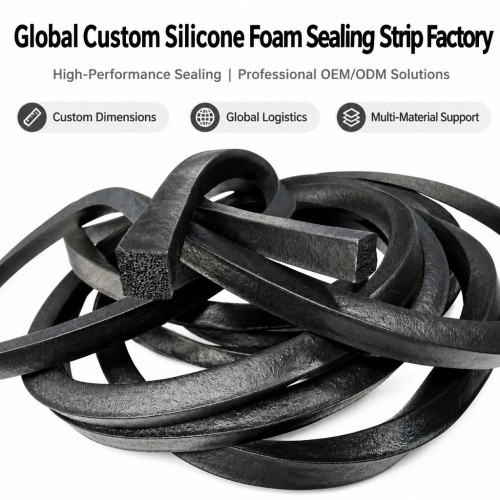 Custom EPDM Sponge Rubber Extrusion Profile - Weatherproof Foam Seal OEM/ODM