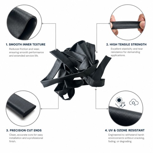 EPDM Rubber Sleeve for Cable Protection - Custom Flexible Protective Cover OEM/ODM