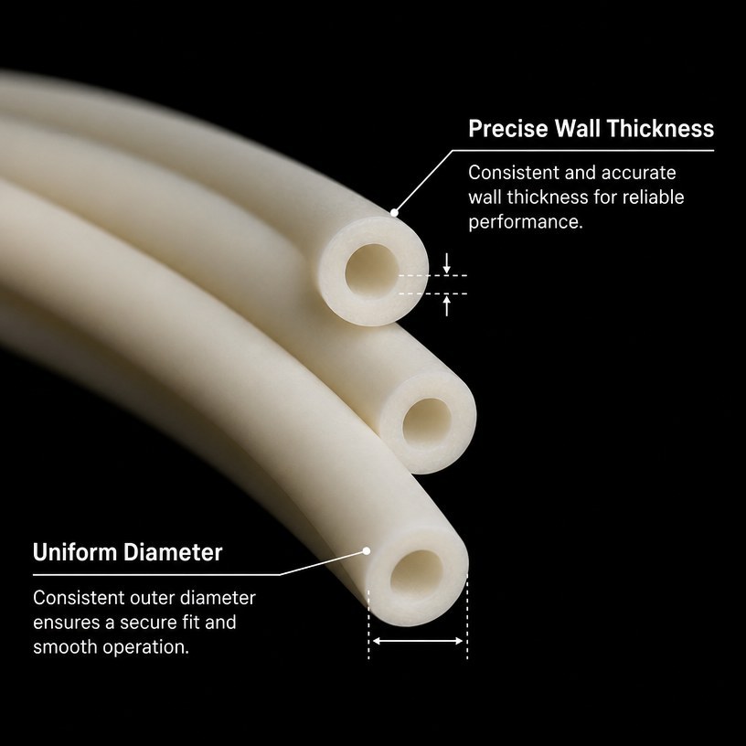 Flexible Rubber Hose - Custom Small Diameter Silicone Rubber Tubing OEM/ODM product image 2