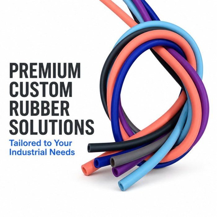 Flexible Silicone Hoses - Multi-Color Custom Rubber Tubing for Industrial Use