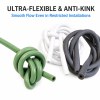 Custom Silicone Rubber Hoses - Flexible Rubber Tubing in Green, White and Black