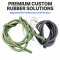 Custom Silicone Rubber Hoses - Flexible Rubber Tubing in Green, White and Black