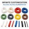 Custom Silicone Rubber Hoses - Flexible Rubber Tubing in Green, White and Black