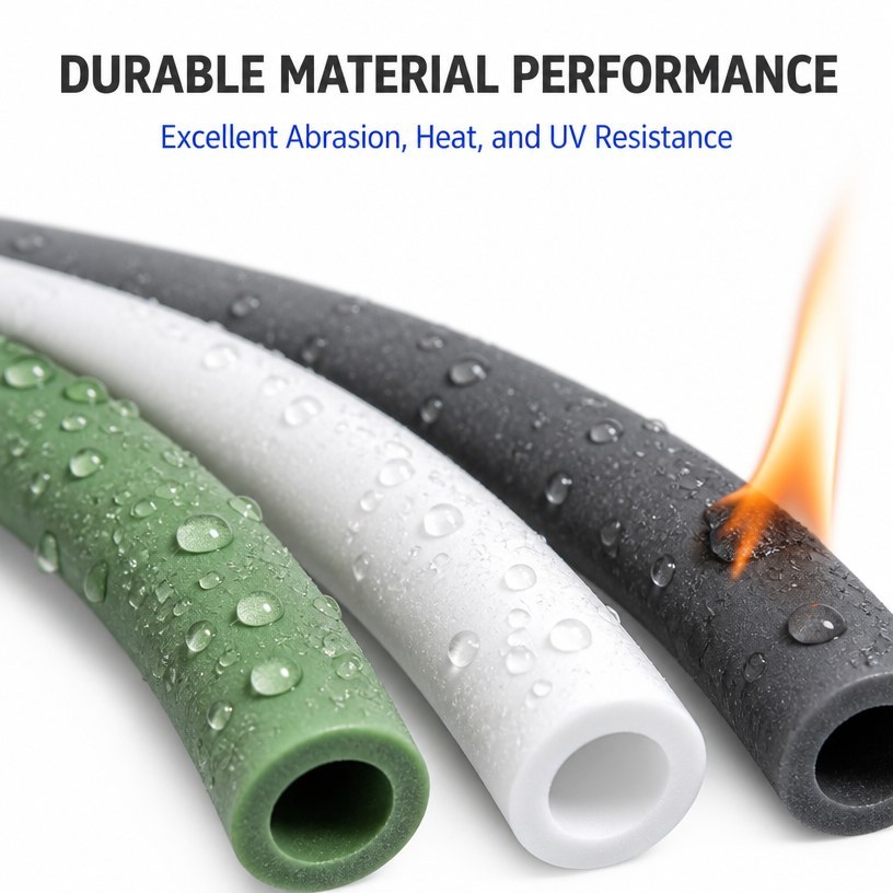 Custom Silicone Rubber Hoses - Flexible Rubber Tubing in Green, White and Black product image 6
