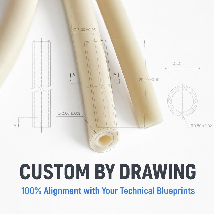 Small Diameter Flexible Rubber Hose - Custom Silicone Tubing for Precision Applications product image 8