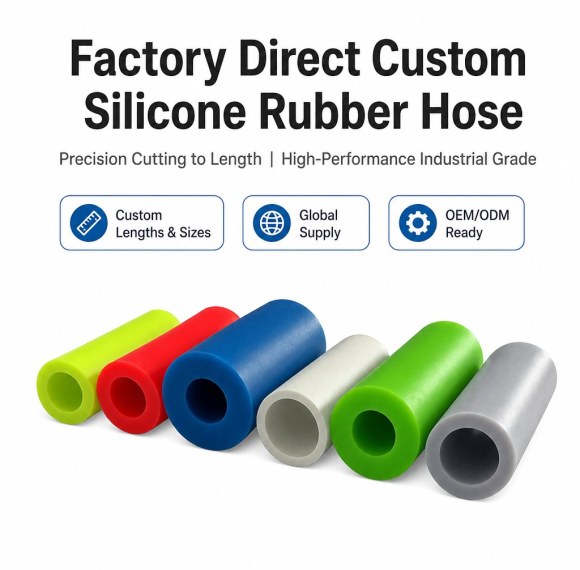 Multi-Color Flexible Silicone Hoses - Custom Rubber Tubing OEM/ODM