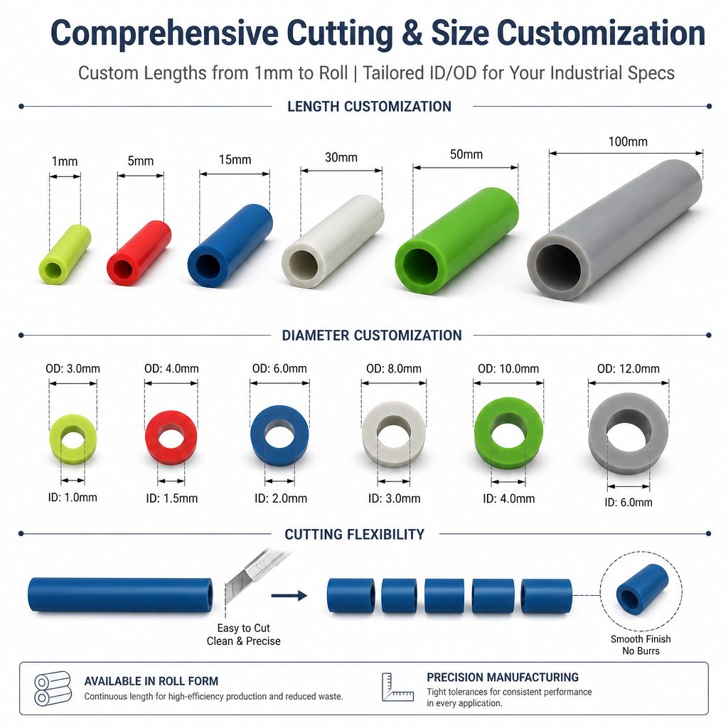 Multi-Color Flexible Silicone Hoses - Custom Rubber Tubing OEM/ODM product image 4