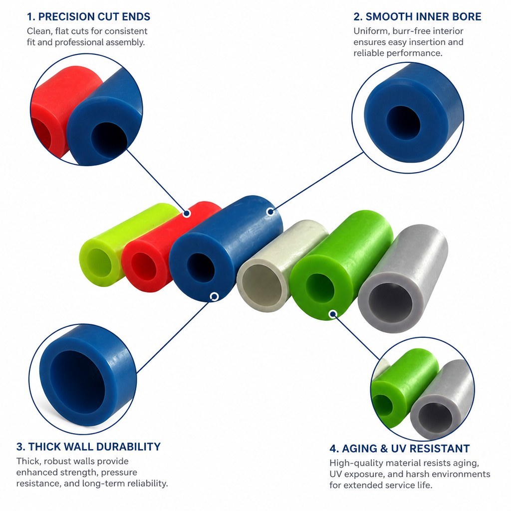 Multi-Color Flexible Silicone Hoses - Custom Rubber Tubing OEM/ODM product image 3