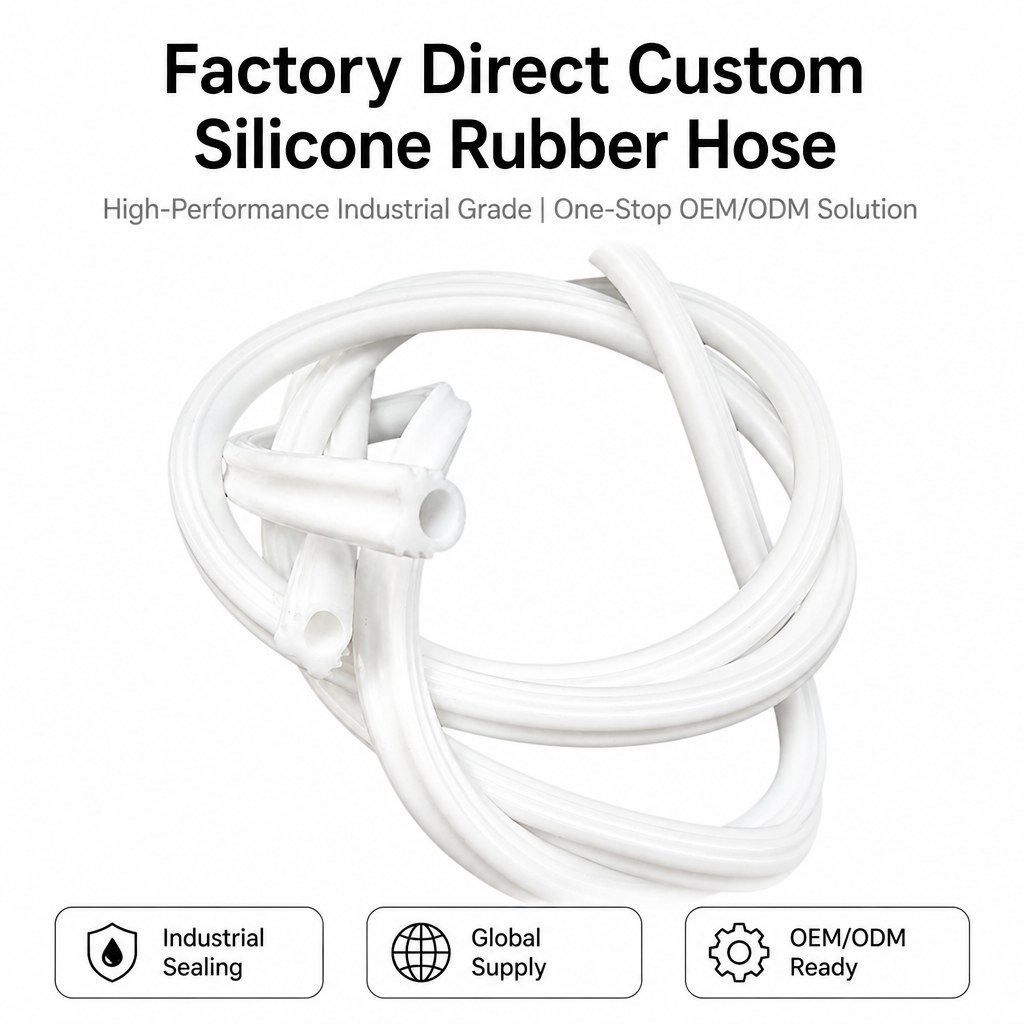Custom Silicone Rubber Hose - Flexible Rubber Tubing for Industrial Sealing OEM/ODM product image 1