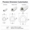White Flexible Rubber Hose - Custom Silicone Tubing for Fluid Transfer