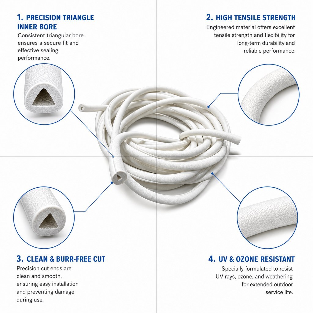 White Flexible Rubber Hose - Custom Silicone Tubing for Fluid Transfer product image 3
