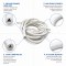 White Flexible Rubber Hose - Custom Silicone Tubing for Fluid Transfer