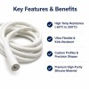 White Flexible Rubber Hose - Custom Silicone Tubing for Fluid Transfer
