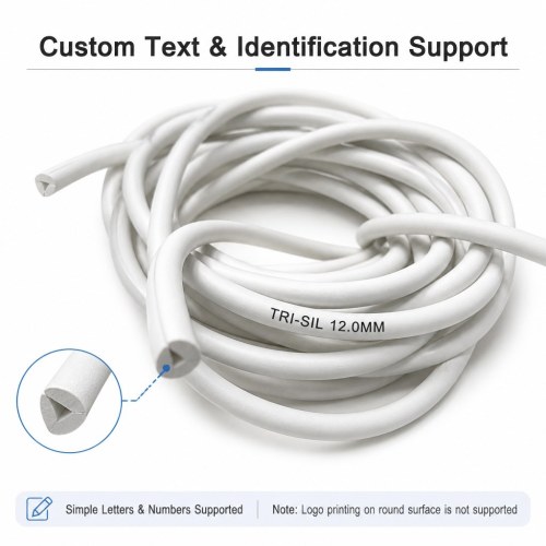 White Flexible Rubber Hose - Custom Silicone Tubing for Fluid Transfer