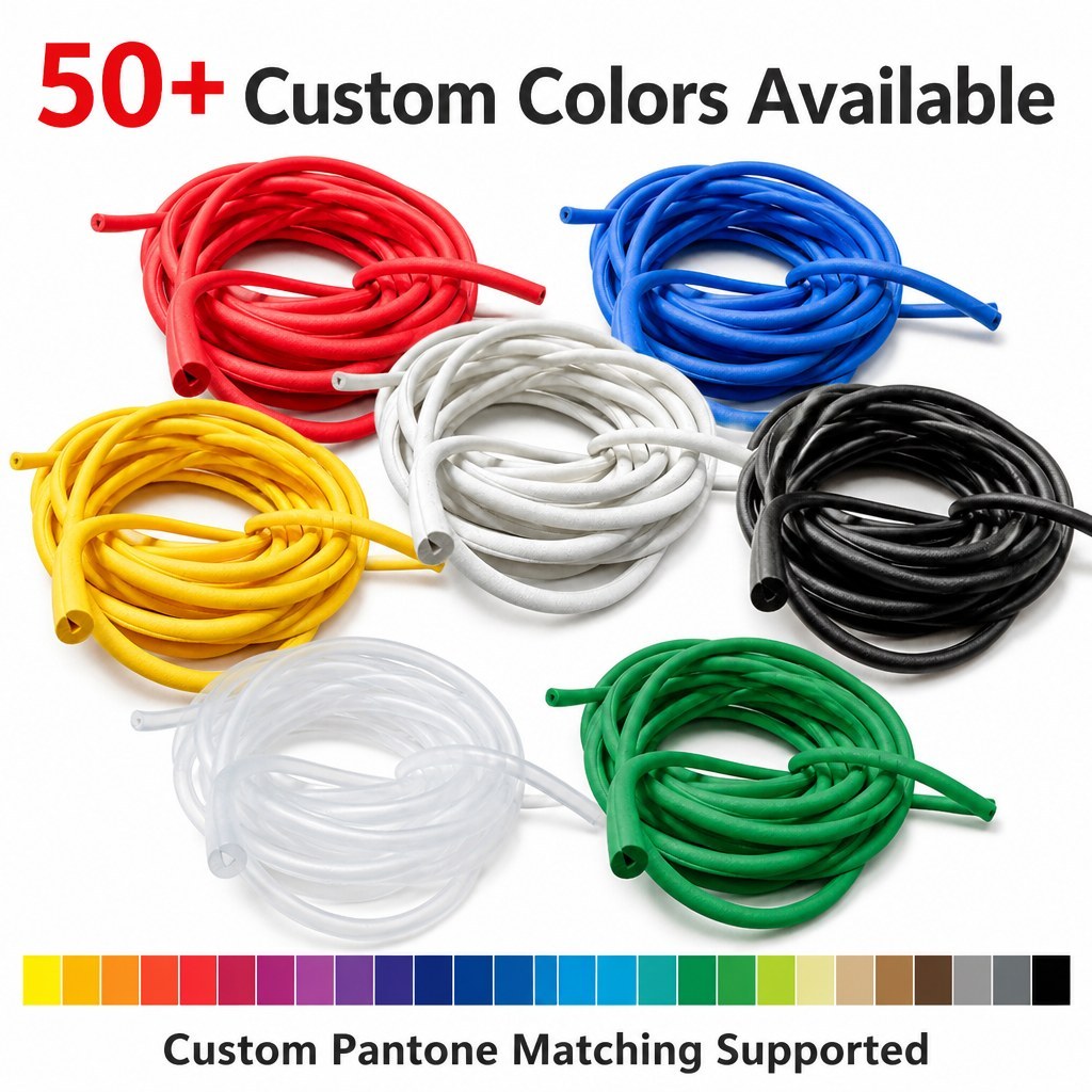 White Flexible Rubber Hose - Custom Silicone Tubing for Fluid Transfer product image 6