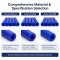 Blue Flexible Silicone Hose - Custom Rubber Tubing for Industrial Applications