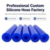 Blue Flexible Silicone Hose - Custom Rubber Tubing for Industrial Applications