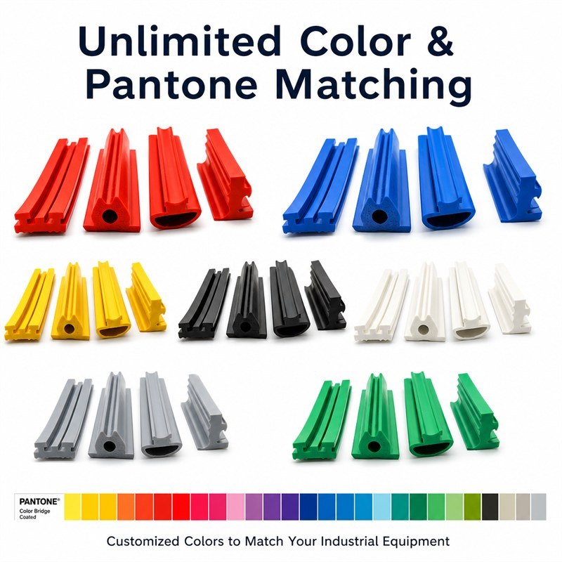 Blue Flexible Silicone Hose - Custom Rubber Tubing for Industrial Applications product image 5