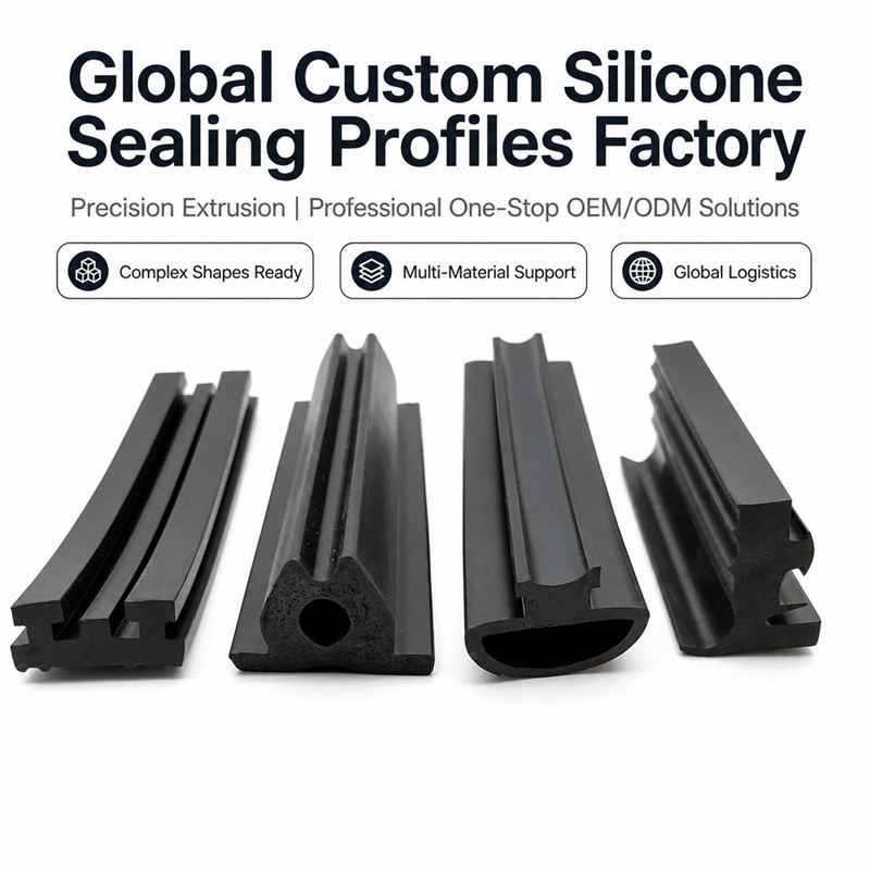 Custom Rubber Sealing Strip - Silicone and EPDM Extrusion Profile product image 1
