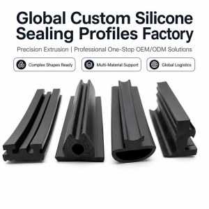 Custom Rubber Sealing Strip - Silicone and EPDM Extrusion Profile