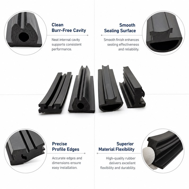 Custom Rubber Sealing Strip - Silicone and EPDM Extrusion Profile product image 3