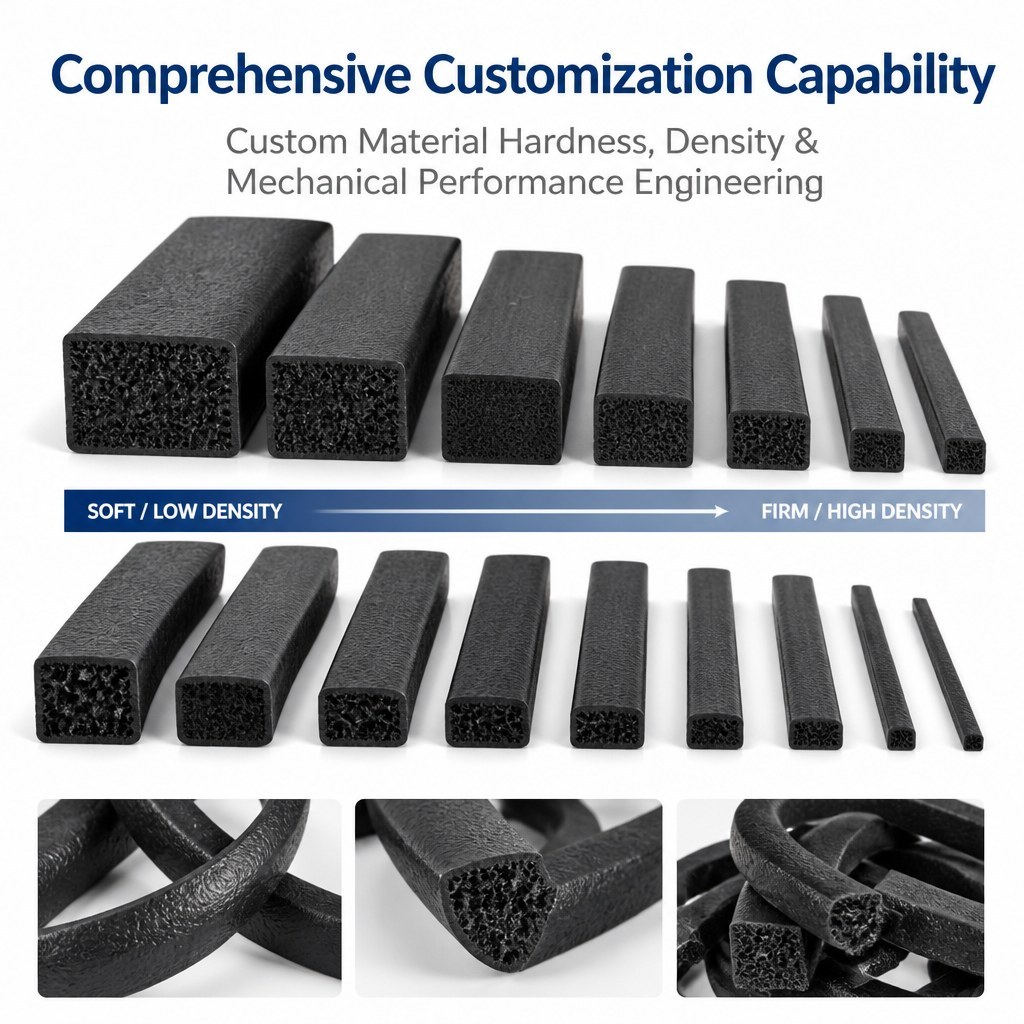 Custom Rubber Sealing Strip - Silicone and EPDM Extrusion Profile product image 6