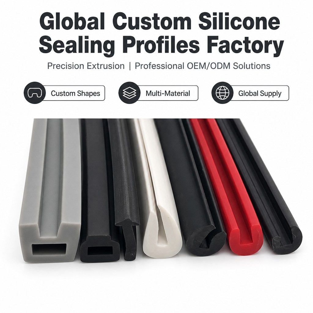 Flexible Rubber Sealing Strip - EPDM Edge Trim for Industrial Equipment product image 1