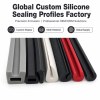 Flexible Rubber Sealing Strip - EPDM Edge Trim for Industrial Equipment