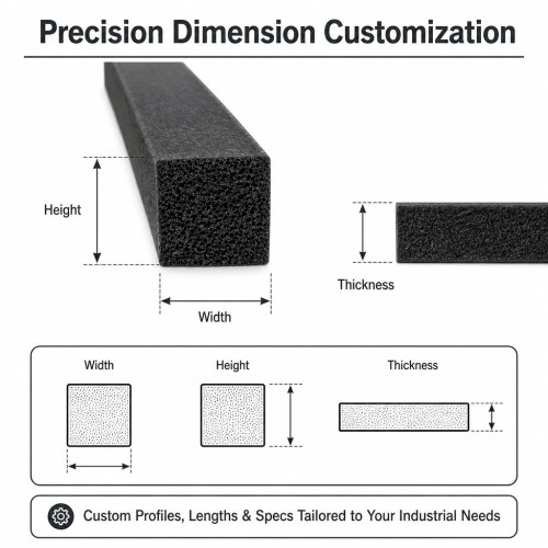 EPDM Foam Strip - Soft Compressible Rubber Sealing Profile OEM/ODM