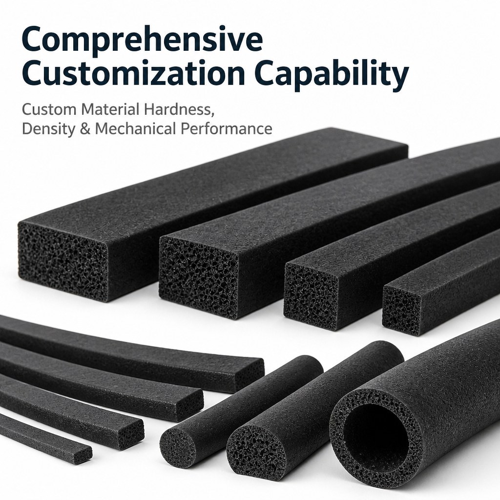 EPDM Foam Strip - Soft Compressible Rubber Sealing Profile OEM/ODM product image 6