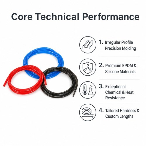 Colored Small-Diameter Silicone Tubing for Fluid and Air Lines