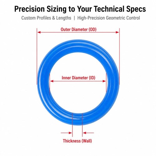 Colored Small-Diameter Silicone Tubing for Fluid and Air Lines