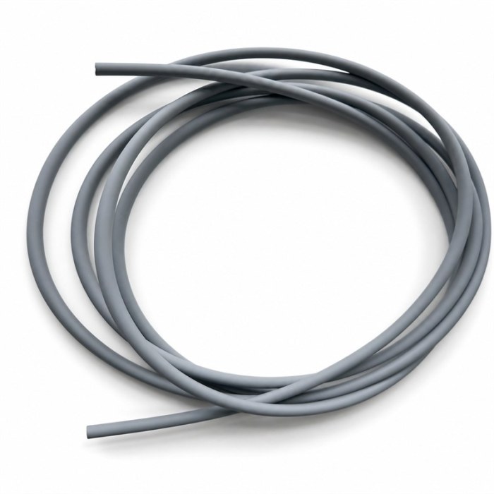 Custom Gray Small-Diameter Rubber Tubing for Precision Fluid Transfer