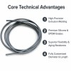 Custom Gray Small-Diameter Rubber Tubing for Precision Fluid Transfer