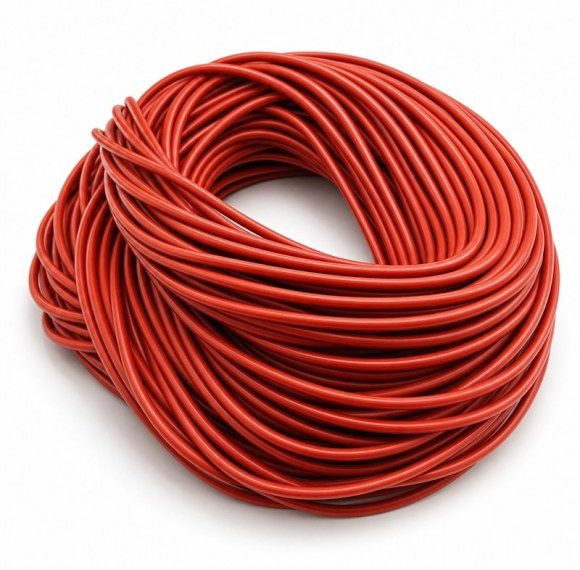 Red Small-Diameter Rubber Tubing for Automotive and Industrial Assemblies