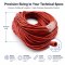 Red Small-Diameter Rubber Tubing for Automotive and Industrial Assemblies