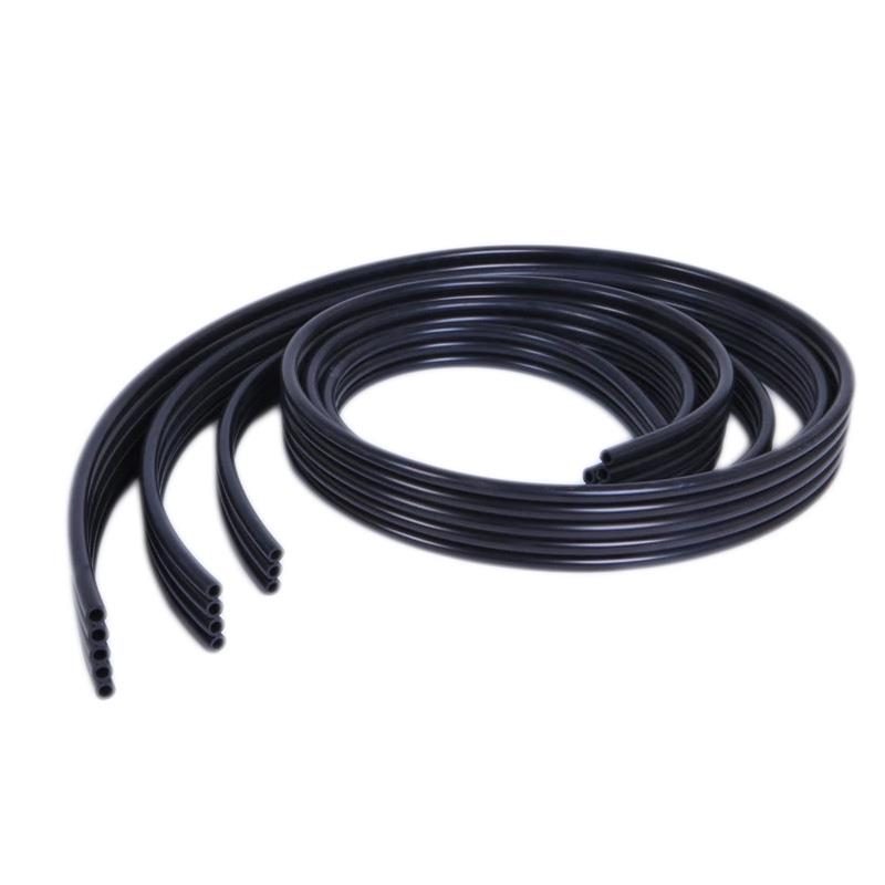 Multi-size rubber tubing arranged for size selection