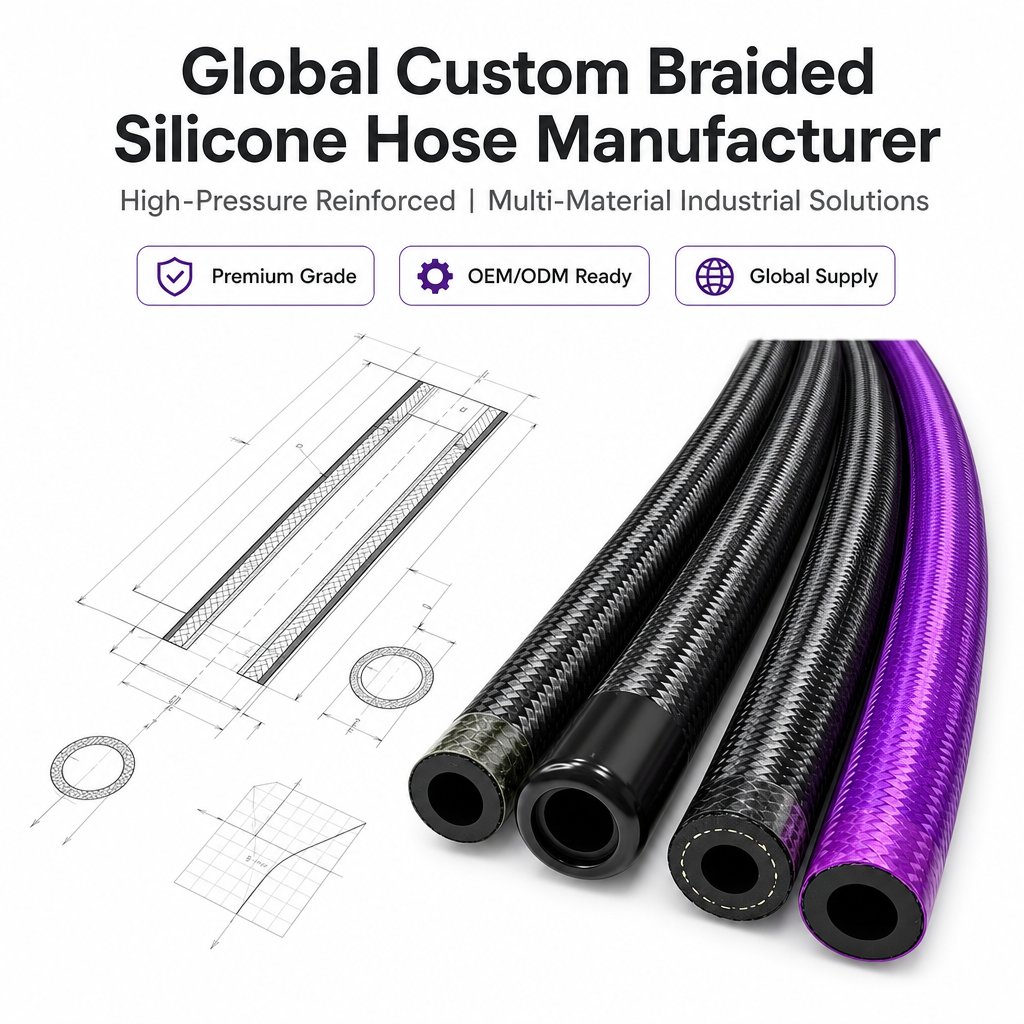 Braided nylon hose product range hero shot